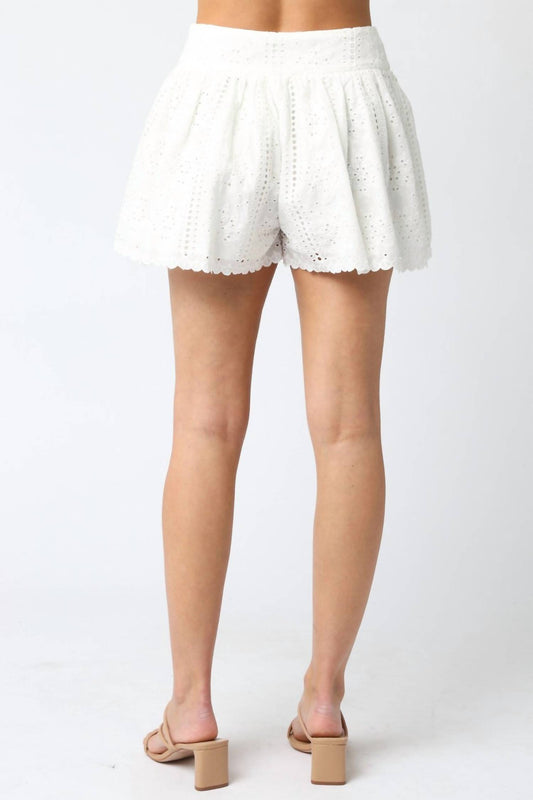 Olivaceous - Bunny Eyelet Shorts