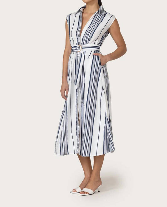 Lusana - Chloe Belted Poplin Dress