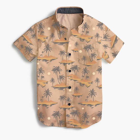 Tiny Whales - Boy's Vacation Button Up Shirt
