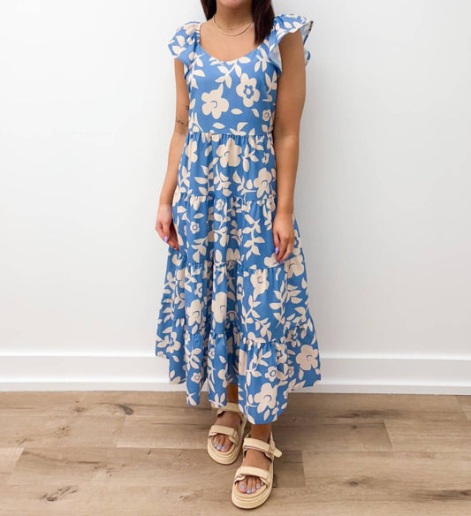 Little Daisy Closet - Give Me Summer Floral Midi Dress - Plus