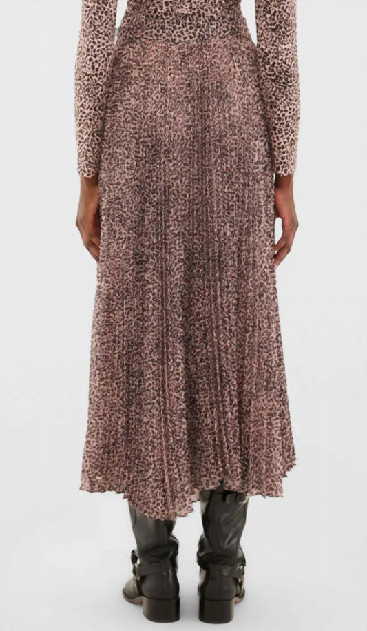 Farm Rio - Baby Leopard Pleated Maxi Skirt