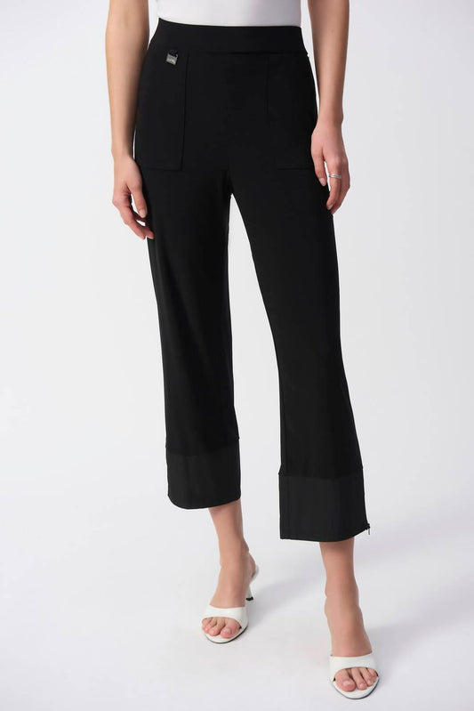 Joseph Ribkoff - Relaxed Mid-rise Cropped Pant