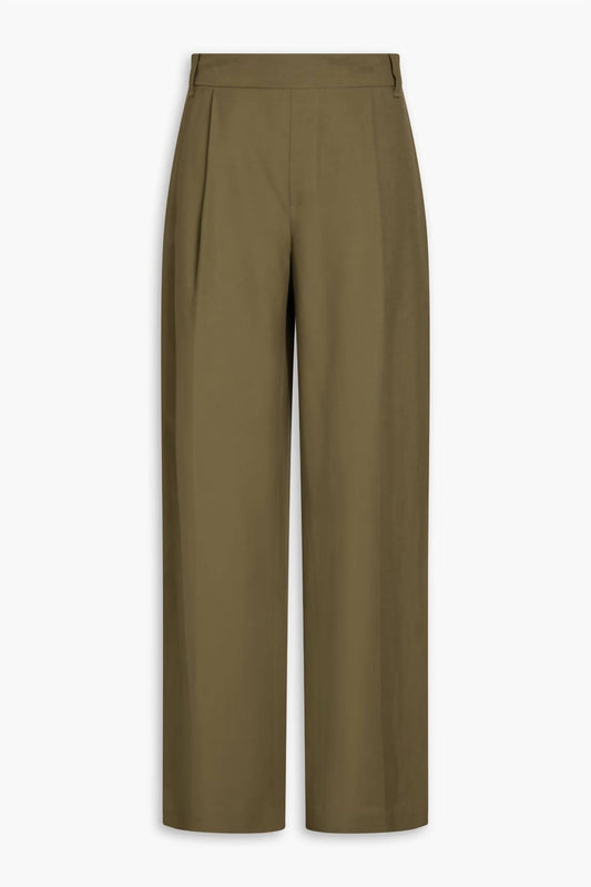 Vince - Women's Soft Linen Blend High Rise Pull-on Pants