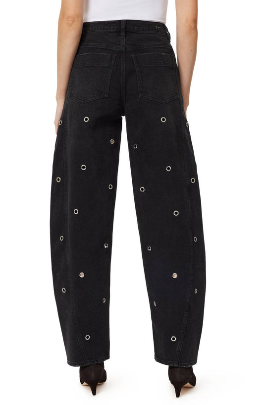 Habitual - Evie High Waist Grommet Barrel Leg Jeans