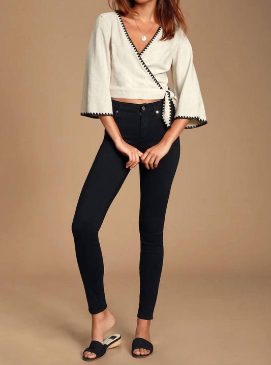 Lulus - Allamanda Cropped Wrap Top