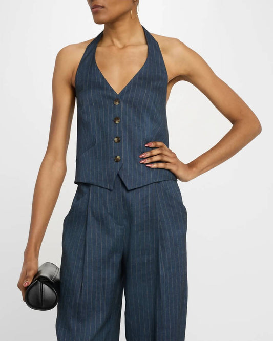 Veronica Beard - Arabella Pinstripe Halter Vest