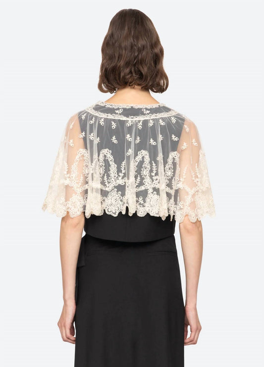 Sea - Elisa Tropical Wool Capelet Vest