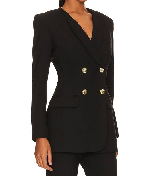 Smythe - Collarless Double-breasted Blazer