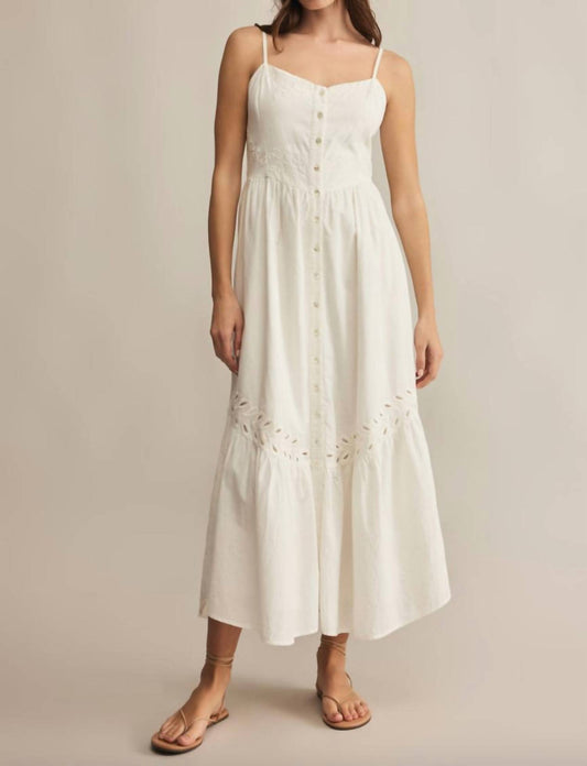 Z Supply - Citadelle Embroidered Linen Maxi Dress