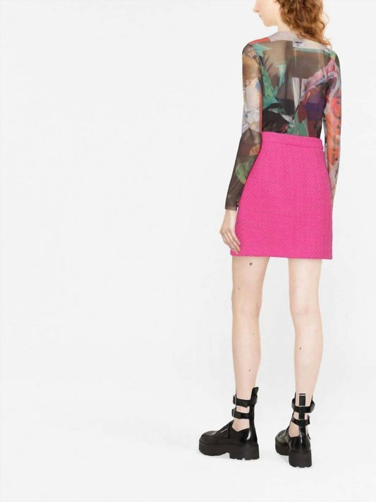 Msgm - High-rise Tweed Skirt