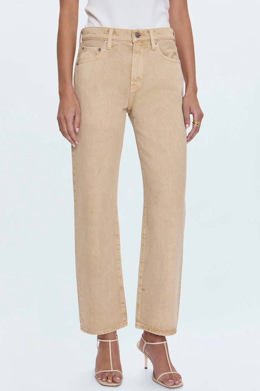 Pistola - Lexi Mid Rise Bowed Straight Pants