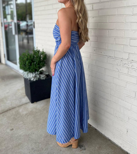 Olivaceous - Nancy Strapless Midi Dress