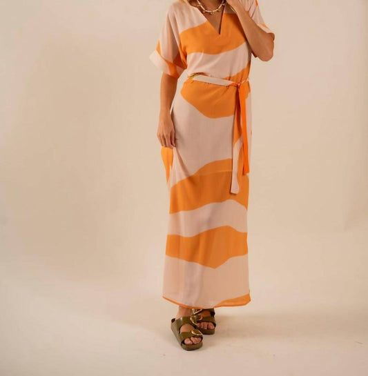 Care Tucker - Beatrice Sunset Swirling Wind Kaftan Dress