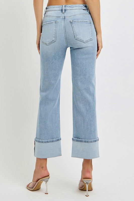 Risen - Straight Wide Cuff With Seam Jean