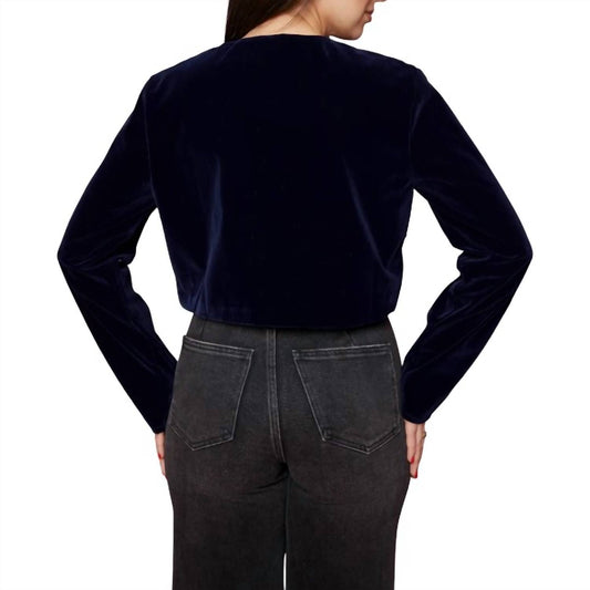 Sister Bloom - Brynn Velvet Bow Front Top