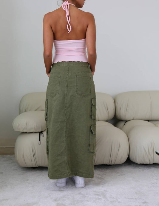 Pretty Garbage - Olivia Cargo Maxi Skirt