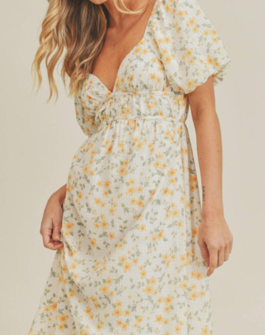 Lush - Floral Print Midi Dress