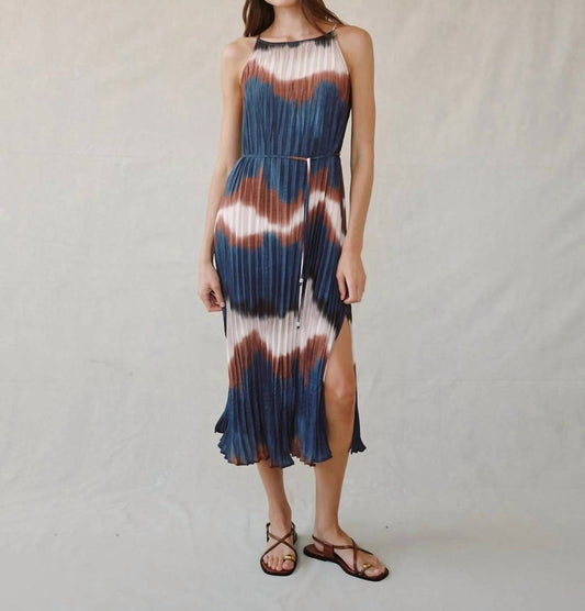 Bella Dahl - Pleated Midi Dress With Side Slit