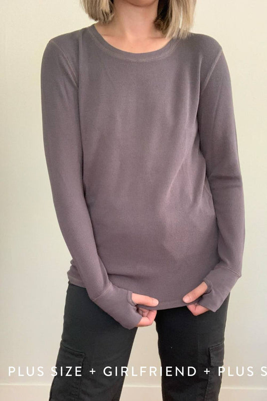 Mododoc - Long Sleeve Waffle Shirt