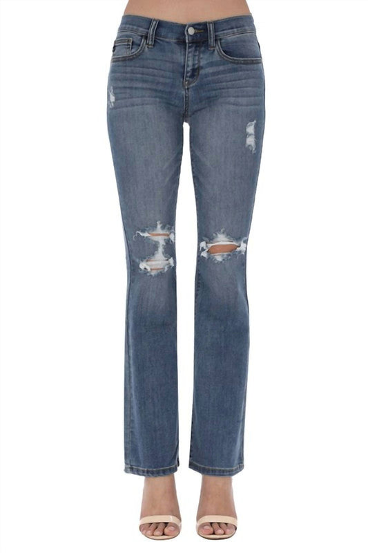 Judy Blue - Destructed Wide Leg Jeans