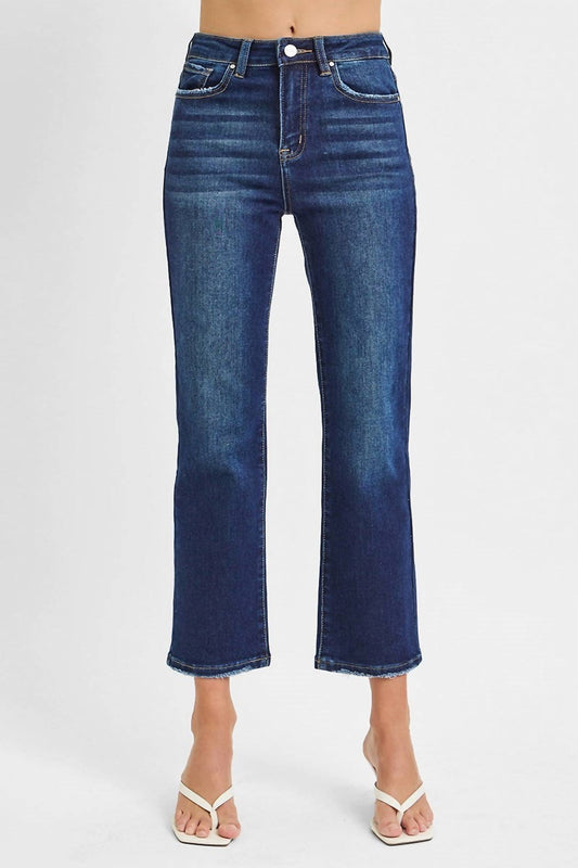 Risen - A-game High Rise Crop Straight Leg Jeans