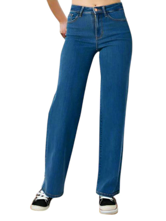 Judy Blue - Women's High Waist Vintage Wide Leg Jeans