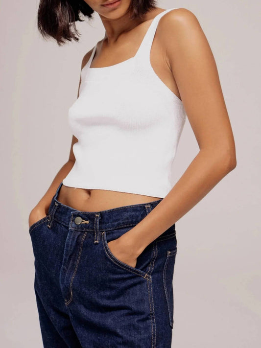 Mijeong Park - Strap Knit Cropped Top