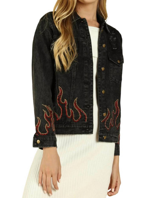 Honey Punch - Some Like it Hot Distressed Denim Jacket