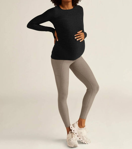Beyond Yoga - Featherweight Count On Me Maternity Crew Pullover
