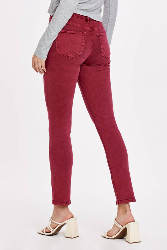 Blaire High Rise Slim Straight Jean