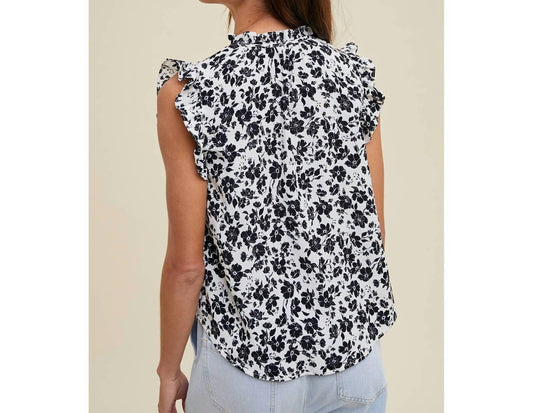 Wishlist - Cami Floral Ruffle Blouse