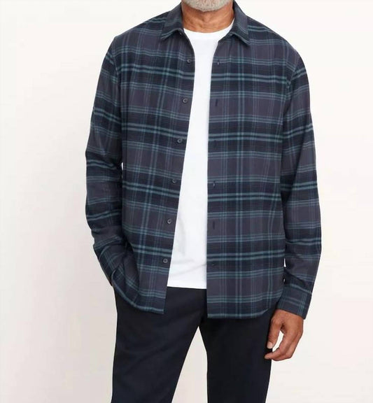 Vince - Men'S - Long Sleeve Sports Shirt Westlight Plaid