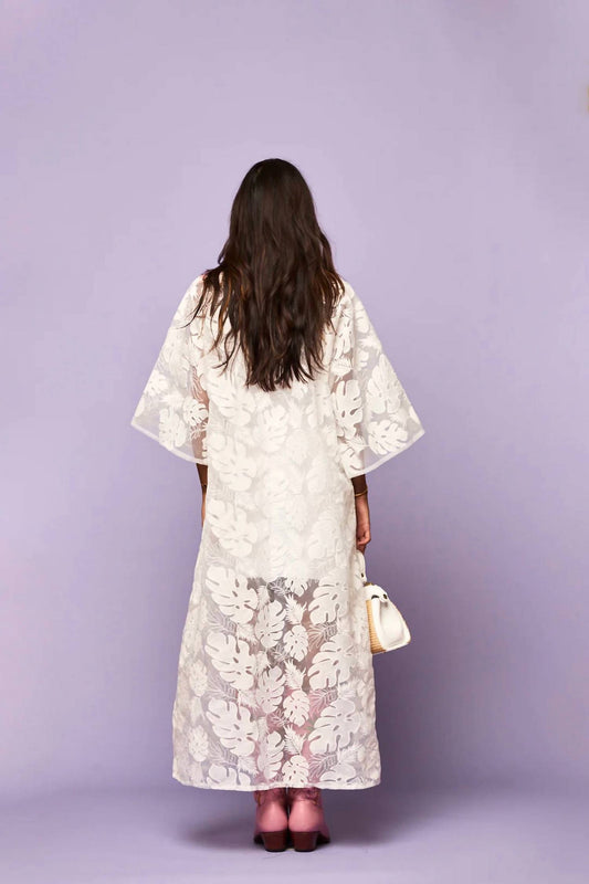 Tela - Palm Lady Lace Kaftan Maxi Dress