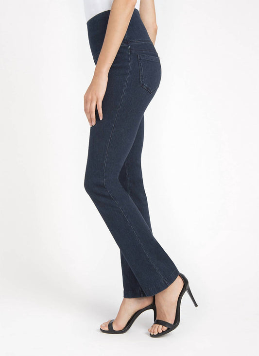 DENIM STRAIGHT LEG PANTS