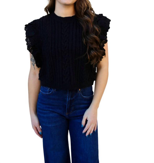 Sadie & Sage - Vicki Ruffle Sweater
