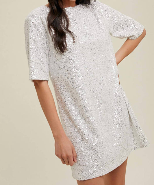 Wishlist - Sequin Open Back Mini Dress