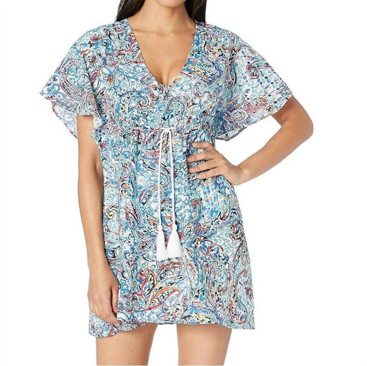 Ralph Lauren - MYSTIC PAISLEY FLUTTER SLEEVE DRESS