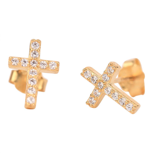 Color Shout - Women's Spirit Shout Cross Stud Earring