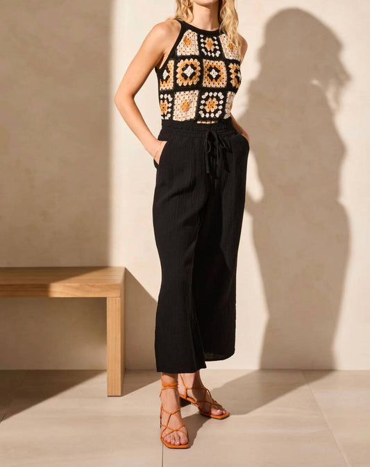Tribal - 2 Ways Wide Leg Pant With Side Slits