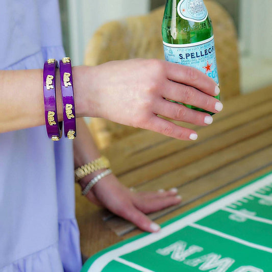 Canvas Style - Women's Tcu Horned Frogs Resin Logo Bangle