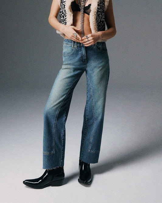 Free People - Risk Taker Mid-riser Jeans