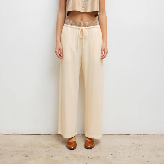 Leset - Lauren Crop Drawstring Pants