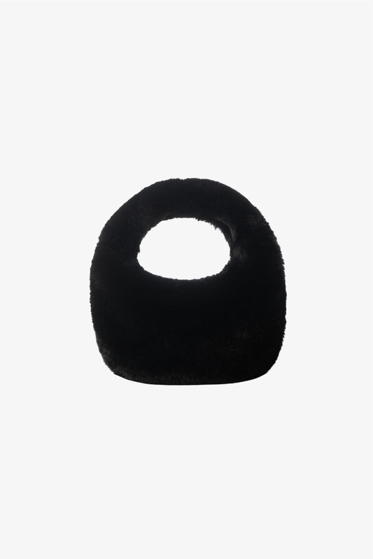 Lamarque - Women's Alix Mini Faux Fur Hobo Bag