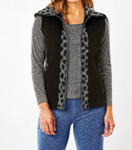 Angel Apparel - Leopard Zip Vest