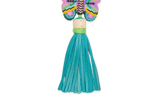 Consuela - Women's Aqua Butterfly Charm