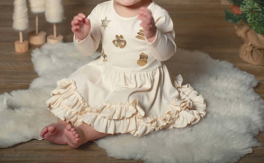 Lemon Loves Layette - Baby Lil Christmas Carols Dress