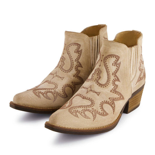 Forastero - Women's Western Style Leather Booties
