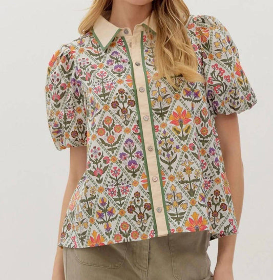 Entro - Winnie Button Down Top