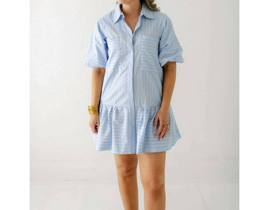 Karlie - Stripe Poplin Ana Pocket Dress