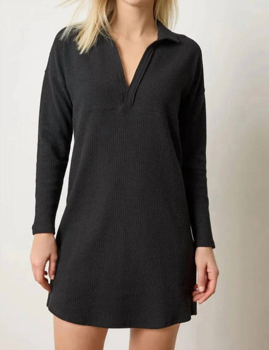 Lilla P - Split Neck Collared Dress